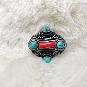 New Mexican Turquoise Statement Ring